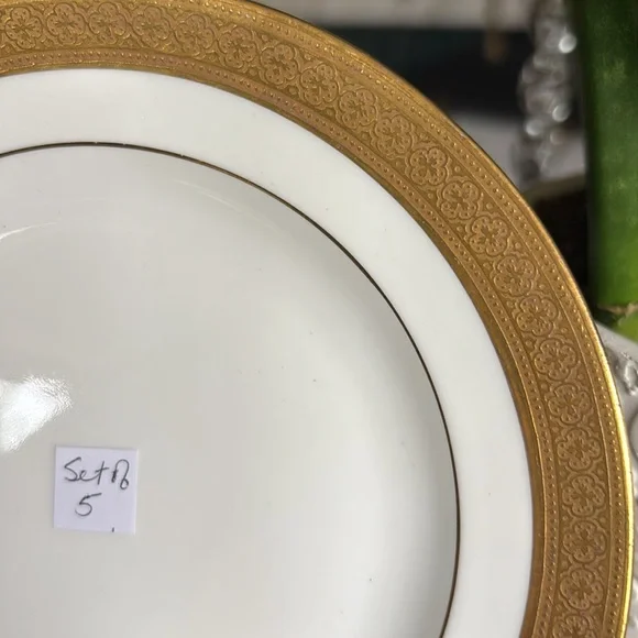 Limoges Set of 5 Small Plated - Picture 3 of 11